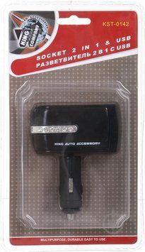 Прикуриватель-двойник KST-0142 2+1USB &mdash; основное фото товара