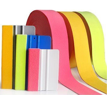 Сменный фетр для ракеля плюшевый розовый (рулон 3см х 15м) &mdash; основное фото товара