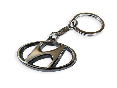 Брелок для Ключів Hyundai метал, хром &mdash; основне фото товару