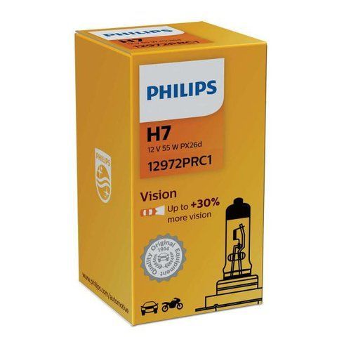 H7 галогенна лампа Philips Premium 12V 55W +30% для авто 1шт (12972PRC1) &mdash; основне фото товару