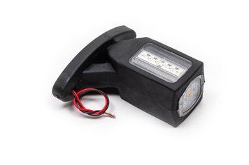 Габарит ріжки прямий 10 см 12/24V червоно-біло-жовтий 6+6+3 LED Thoc Auto ТН-600 2 шт