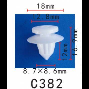 Кліпси C0382 обшивка дверей,молдинг TOYOTA, LEXUS, SCION (9046710162, 90467-10162, 15824) ( уп. 100 &mdash; основне фото товару