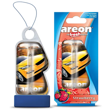 Ароматизатор у машину Areon Liquid Strawberry, рідкий підвісний флакон, 8,5 мл (LC15)