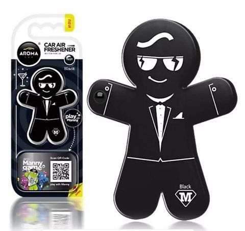 Aroma Manny полимерный ароматизатор на обдув Black (92993) &mdash; основное фото товара