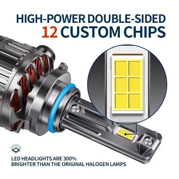 Q15 LED лампа H1 12V 150W 22000Lm 6000K Canbus &mdash; основное фото товара
