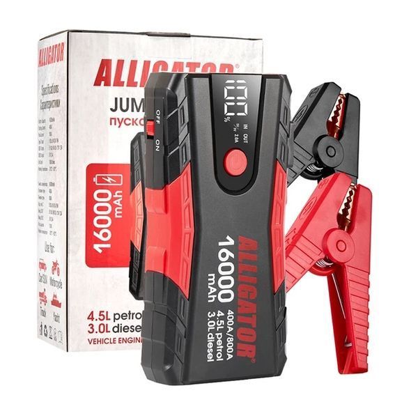 Alligator Jump Starter JS840 пусковое устройство бустер 400A/800A Power Bank 16000mAh &mdash; основное фото товара