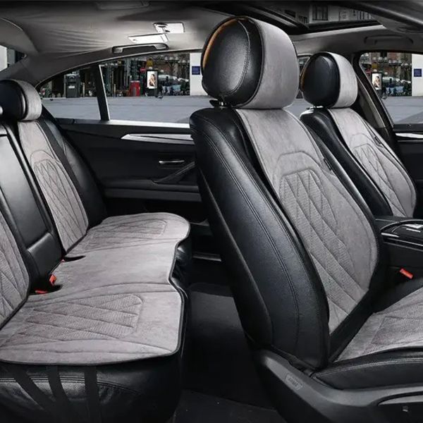 Накидки на сидіння авто Elegant Parma алькантара сірі комплект (700 713) &mdash; основне фото товару