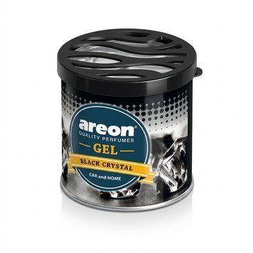 Ароматизатор у машину Areon Gel Can Black Crystal, гелевий на торпеду, 80 г (GCK12)