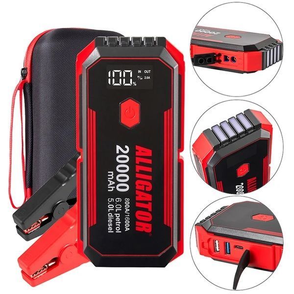 Alligator Jump Starter JS843 пусковий бустер 800A/1600A Power Bank 20000mAh &mdash; основне фото товару