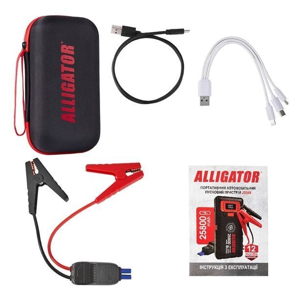 Alligator Jump Starter JS843 пусковий бустер 800A/1600A Power Bank 20000mAh &mdash; основне фото товару