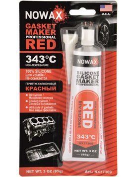 Герметик для прокладок Nowax Gasket Maker Red красный 85 г (NX37309) &mdash; основное фото товара