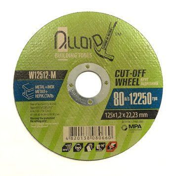 Круг відрізний 125&times;1,2&times;22,2 по металу Vitol W12512-M