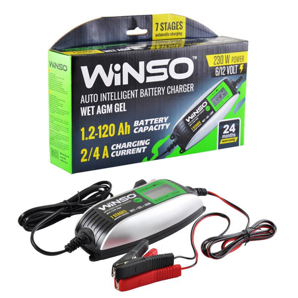 Winso 139700 зарядний пристрій для акумулятора 2A/4A 6/12V імпульсний &mdash; основне фото товару