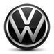 VW ковпачки на диски (56/52 мм) чорний 6CD601171 1 шт &mdash; фото товару 1 з 5