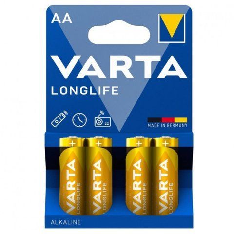 Батарейка АА/LR6 "VARTA Long Life" (4шт/блистер) &mdash; основное фото товара