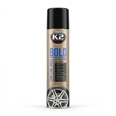 Поліроль для шин 600ml K2 Bold аерозоль (K1561) &mdash; основне фото товару