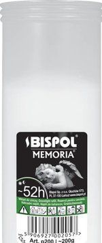 Парафиновые хозяйственные свечи, Bispol Memoria 52 ч (1 шт) &mdash; основное фото товара