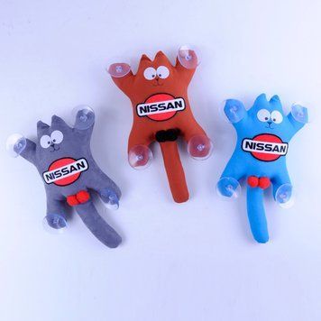 Іграшка на присосці "Кіт Саймон" NISSAN (червоний, синій, жовтий, сірий) &mdash; основне фото товару