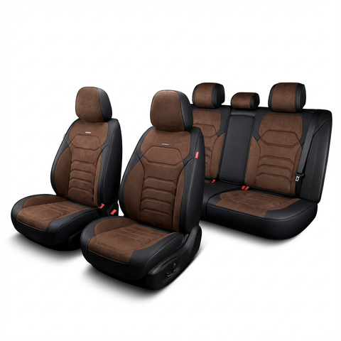Elegant Verona накидки 5D на сидіння авто комплект коричневі &mdash; основне фото товару