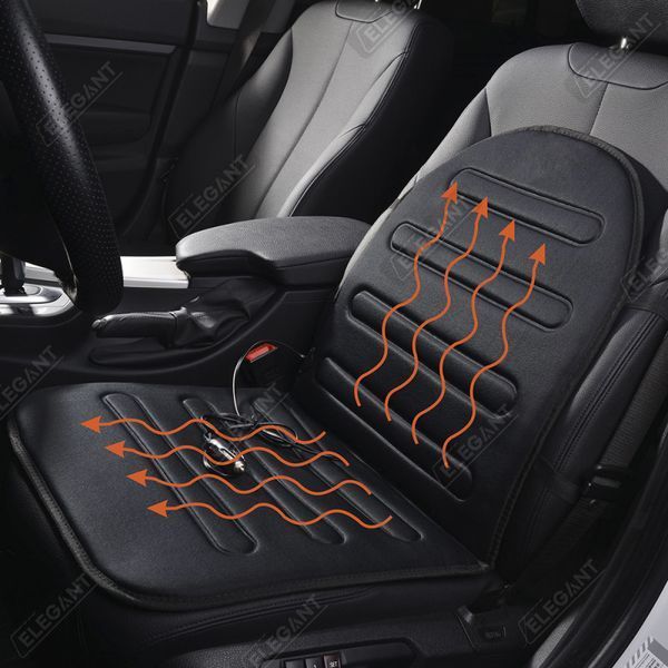 Elegant накидка з підігрівом на сидіння 95x46 см чорна (100 569) &mdash; основне фото товару