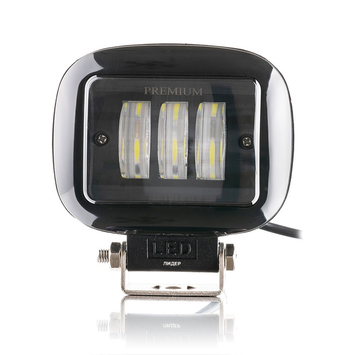 LED рабочая фара Leader квадратная 45W Flood 10&ndash;30V 120&times;100&times;60 мм 3&times;15W ДХО линзованная 88-45W (3986)