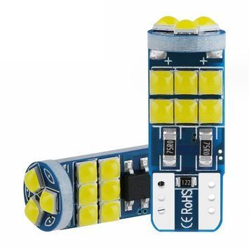 Світлодіод 12V Т10 Canbus Білий SMD 15 (3030) 360&deg; 1,5W 380Lm №16