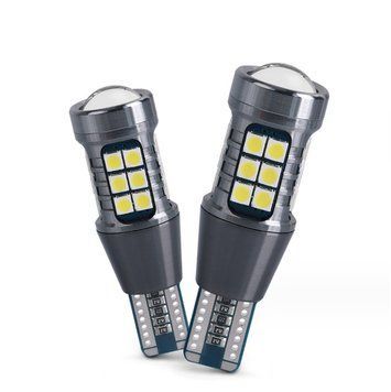Светодиод 12V T15(W16W) Белый SMD 27-3030 +1400Lm №83