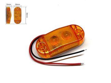 LED габарит BD-0132A 66x29 мм 12/24V помаранчевий LED