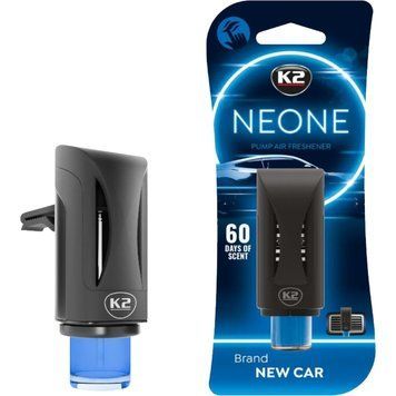Ароматизатор у машину K2 NEONE Brand New Car (Нове авто), рідкий на дефлектор із регулятором інтенсивності, 6 мл (K20773)