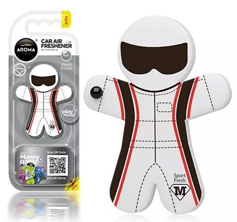 Ароматизатор у машину Aroma Car Manny Sport Fresh, полімерна фігурка на дефлектор (83142) &mdash; основне фото товару