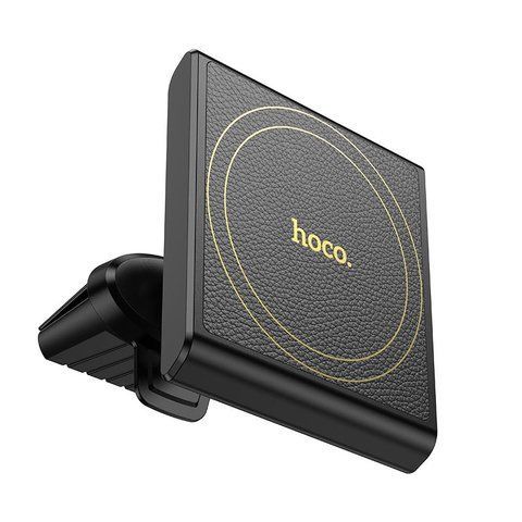 Автодержатель для телефона в дефлектор магнитный HOCO H46 Black &mdash; основное фото товара