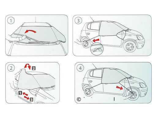 Чехол против инея для лобового стекла Kegel Winter Plus размер 85х134 см (5-3303-246-4010) &mdash; основное фото товара