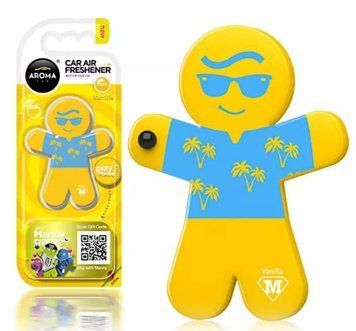 Ароматизатор у машину Aroma Car Manny Vanilla, полімерна фігурка на дефлектор (92997) &mdash; основне фото товару