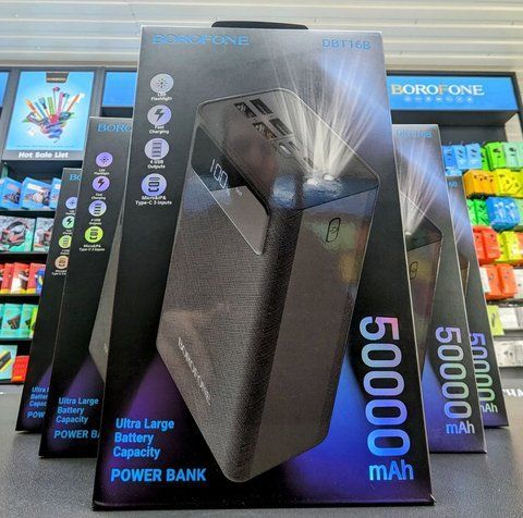 Портативний акумулятор POWER BANK 50000 mAh BOROFONE DBT16B &mdash; основное фото товара