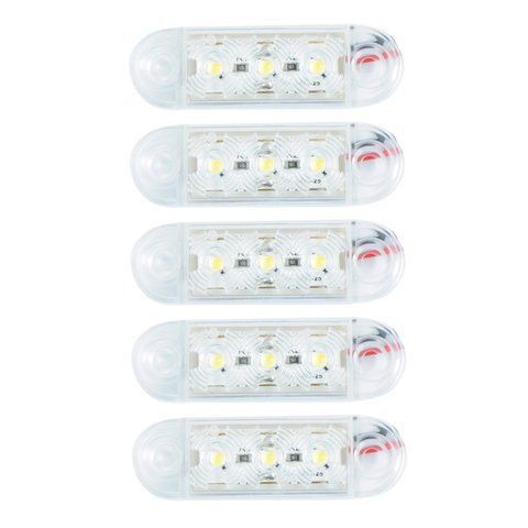 LED габарит MRT К-171 65x20 мм 12/24V білий LED 12 шт &mdash; основне фото товару