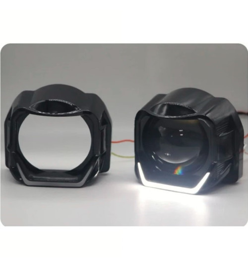LED-маска для лінз BMW Sport-V 3.0" 6000K біле світло 2 шт