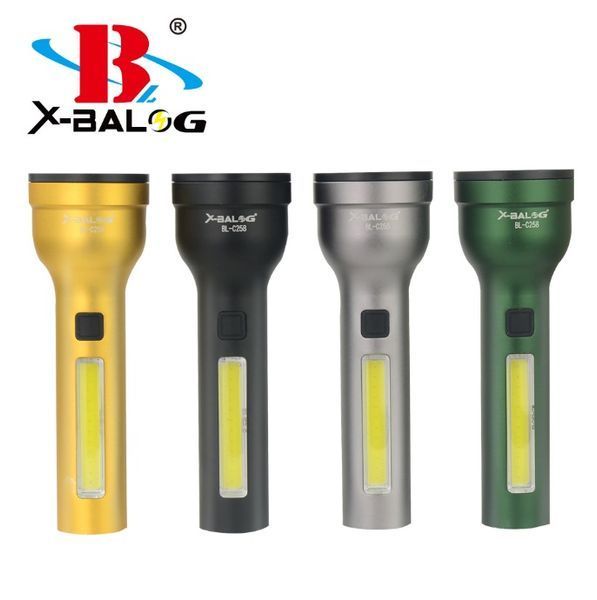 Ліхтар ручний акумуляторний X-Balong BL-C258 OSL+COB, microUSB, 18 см &mdash; основне фото товару