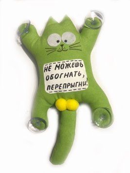 Іграшка на присосці "Кіт Саймон" Не можеш обігнати &ndash; перестрибни! &mdash; основне фото товару
