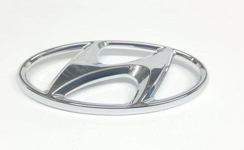 Емблема "Hyundai" Accent Blue передня (2 штирьки, 168х83мм, HUN1005)
