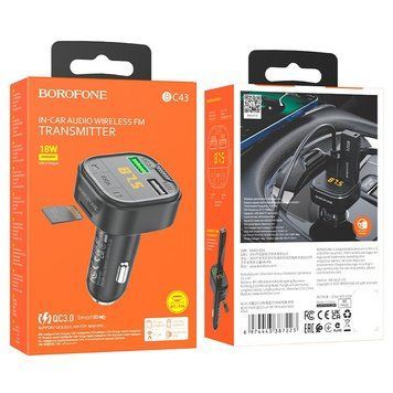 Модулятор Bluetooth "BC43" Borofone QC 3,0