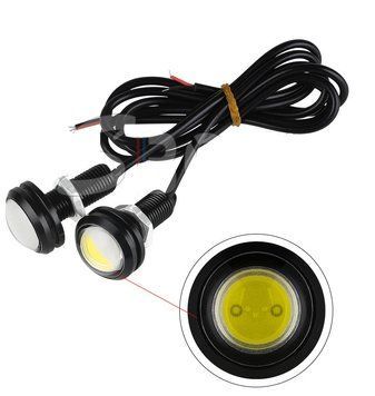 DRL Орлине око LED врізне 23мм COB 3smd 12V Білий (2шт)