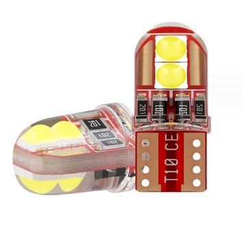 Светодиод 12V T10 Белый SMD 4-3535 360&deg; 4W 400Lm (силиконовая) Canbus №23