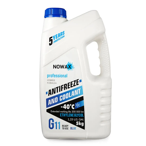 Антифриз Nowax готовый синий G11 -40&deg;C 5 кг (NX05002) &mdash; основное фото товара