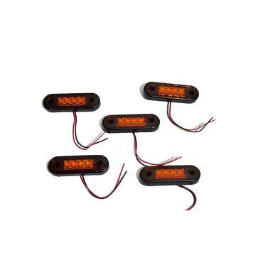 LED габарит Thoc Auto ТН-0011 80x24 мм 12/24V помаранчевий LED 5 шт