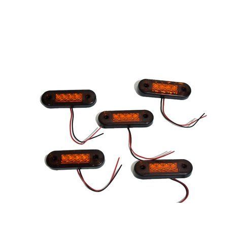 LED габарит Thoc Auto ТН-0011 80x24 мм 12/24V оранжевый LED 5 шт &mdash; основное фото товара