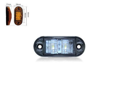 LED габарит BD-0015W 65x28 мм 12/24V білий LED 4 шт &mdash; основне фото товару
