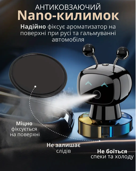 Robot JQR002 аромадиффузор в машину 50 мл Hilton красный (JQR002) &mdash; основное фото товара