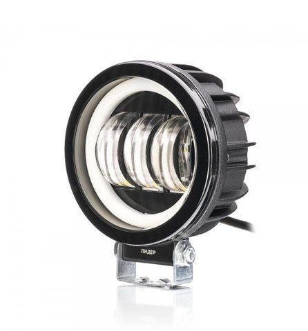 LED робоча фара кругла 30W Spot 10/30V 10W*3 білий 90x60 мм 1 шт (V76-30W-R) &mdash; основне фото товару