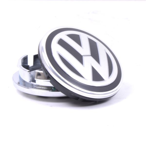 VW колпачки на диски (65/56 мм) черный 1 шт &mdash; основное фото товара