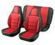 Чехлы на Daewoo Lanos модельные Pilot из экокожи красные &mdash; фото товара 1 из 5